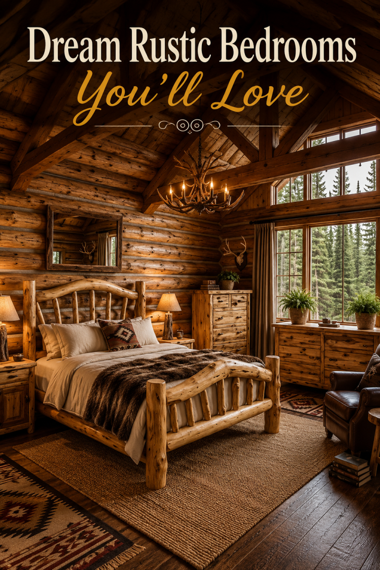 27 Rustic Bedroom Furniture Ideas You’ll Love