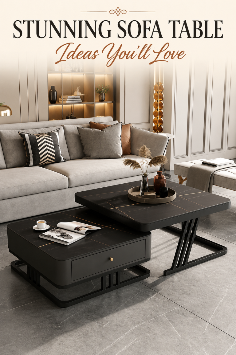 50 Stunning Sofa Table Ideas You’ll Love